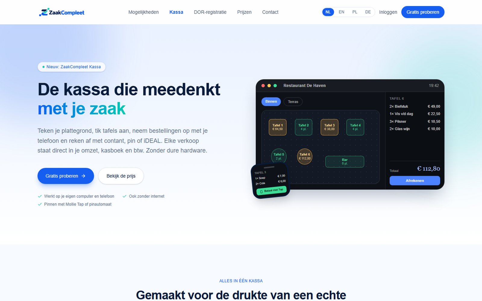 ZaakCompleet Kassa: screenshot 5